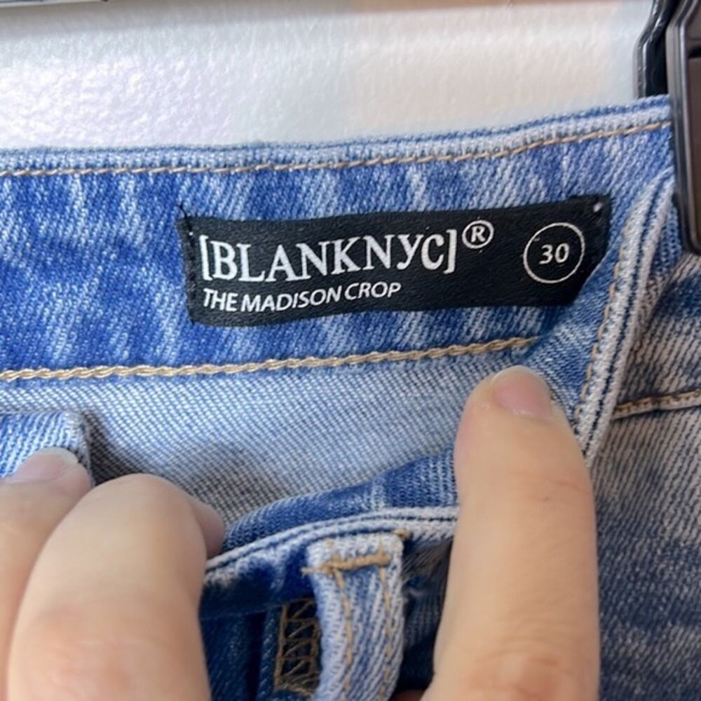 NWT Blank NYC The Madison high rise cropped jeans in So Yesterday wash - Picture 7 of 12